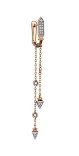 Diamond Arrow Chain Earring