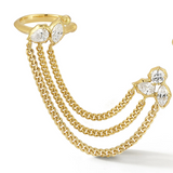 Posey Cuff Duo Chain Earring