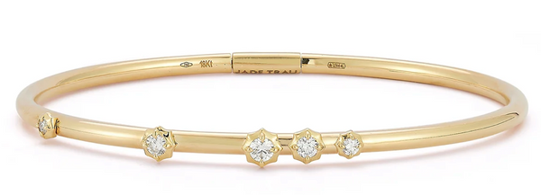 Constellation Diamond Plié Bangle