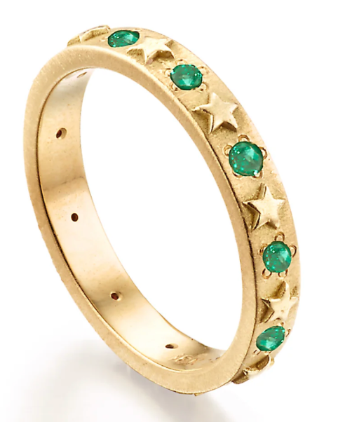 Celestial Emerald Star Band