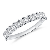 Emerald Cut Diamond Band