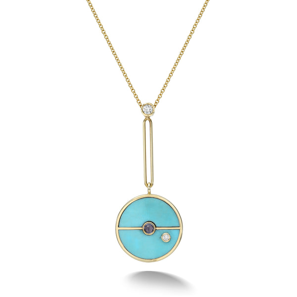 Turquoise Compass Necklace