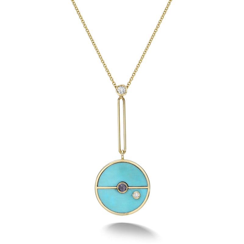 Turquoise Compass Necklace
