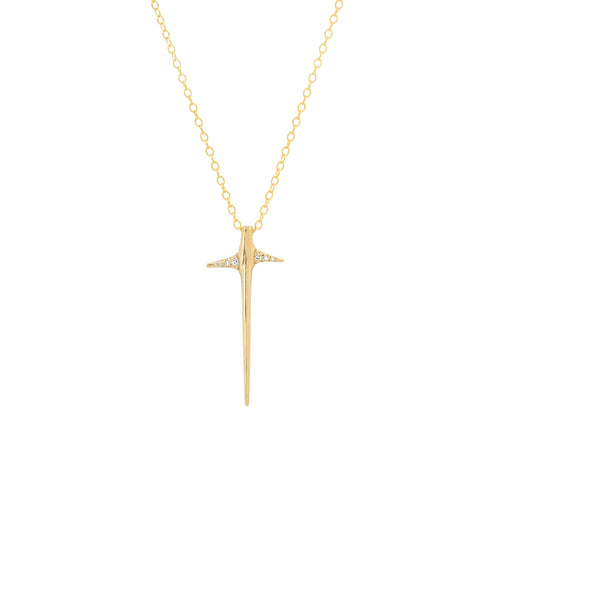 Small Diamond Thorn Necklace