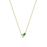 Emerald & Diamond Necklace