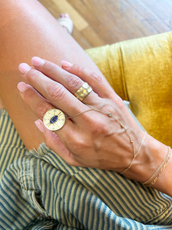 Eye of the Sun Tanzanite Ring