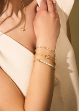 WOVEN EIGHTFOLD CHAIN BRACELET - COOL RAINBOW SILK®