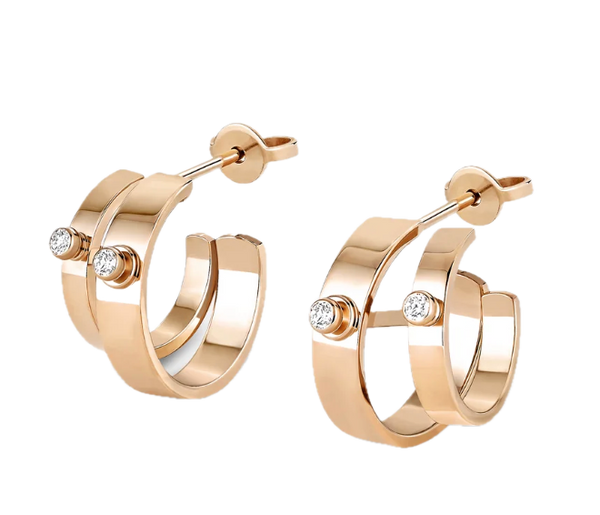 Monday Morning Mood Double Hoops