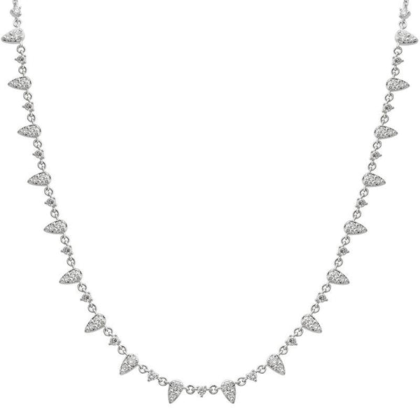 Diamond Tennis Drop Necklace