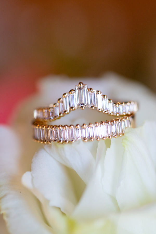 Art Deco Tapered Baguette Diamond Ring