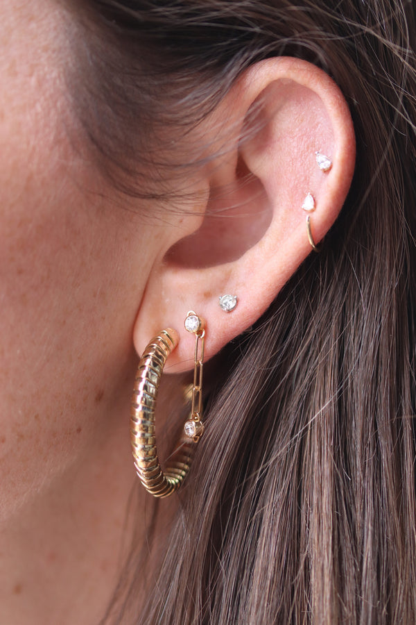 Small Trisolina Hoop Earrings