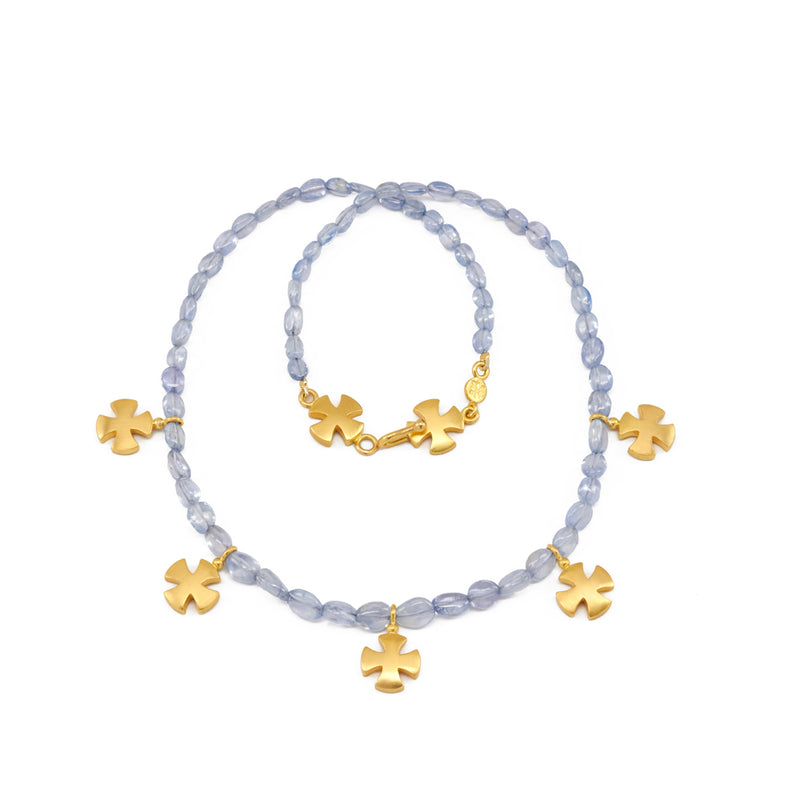 Ceylon Sapphire Bead Necklace
