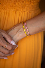 Yellow Enamel Gold Vermeil Bracelet