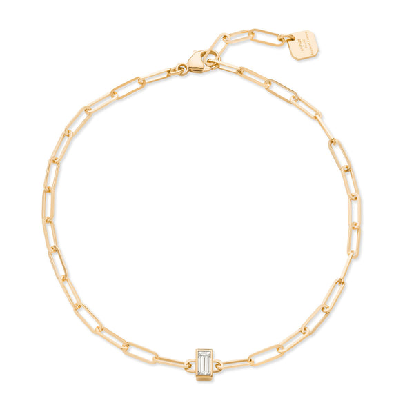 Baguette Diamond Chain Bracelet