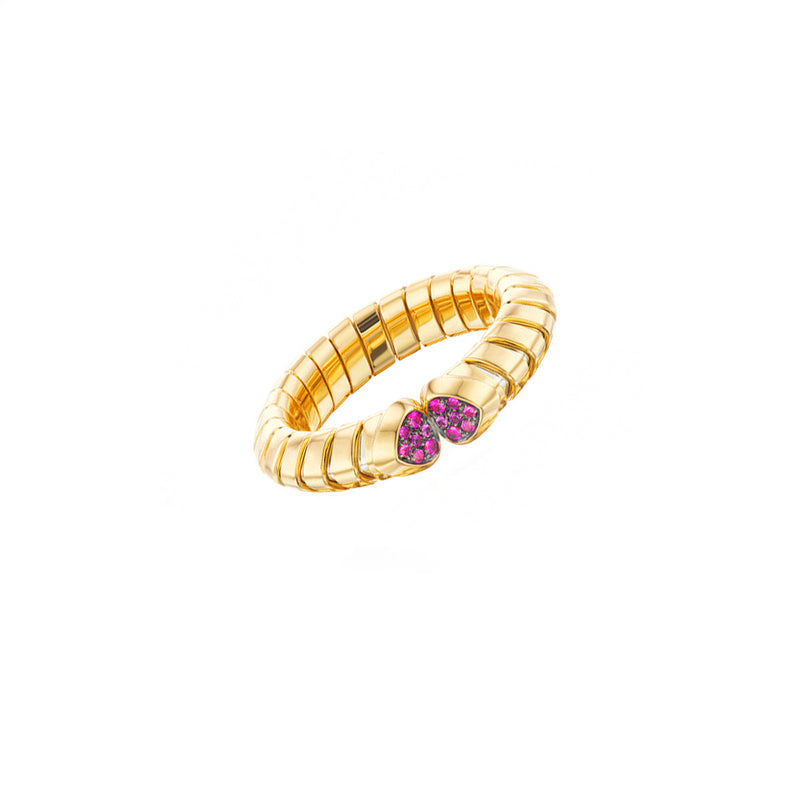 Trisolina Pave Rubies Ring
