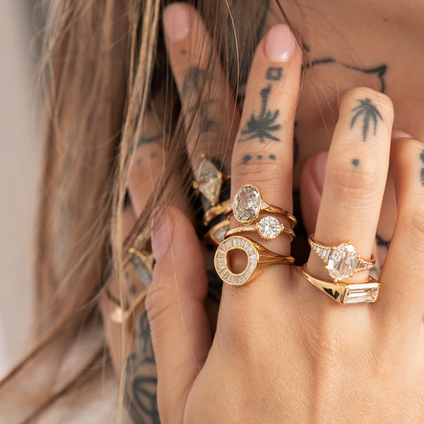 Diamond Sphere Ring